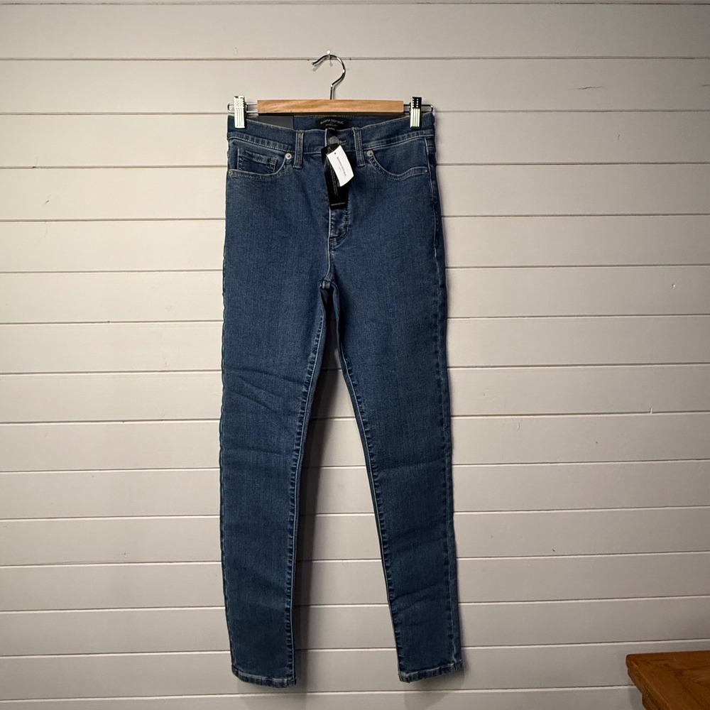 New! Banana Republic Universal Skinny Jean High Rise Ankle Stretch Blue 2 26
